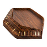 Zari Walnut Decorative Plate