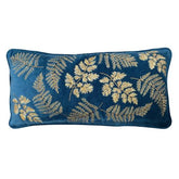 Embroidered Velvet Cushion Cover – Blue