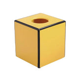 Square Decorative Tissue Box Cover – Black & Yellow