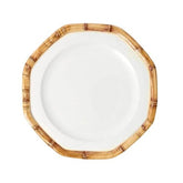 Les Ottomans Ceramic Plates Bamboo Collection – Brown