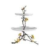 Michael Aram Butterfly Ginkgo 2 Tier Etagere