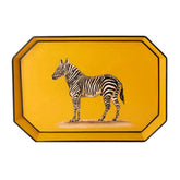 Zebra Hand Painted Iron Tray