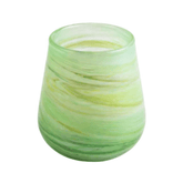 Green Swirl Round Natsheh Glass Cups