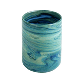 Blue Swirl Straight Natsheh Glass Cups