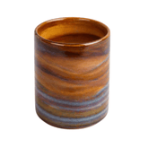 Straight Natsheh Glass Brown Cups