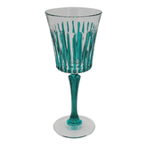 Les Ottomans Murano Crystal Wine Glasses - Green 4pcs set