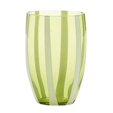 Zafferano Gessato Drinking Glass Set – Green