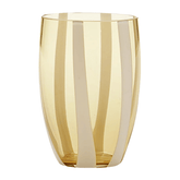 Zafferano Gessato Drinking Glass Set – Amber