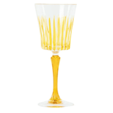 Murano Crystal Wine Glasses – Yellow