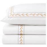 JOYA Pure Egyptian Cotton Duvet Cover Set – White/Gold