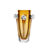 Luxury Amber Glass Vase