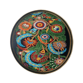 Ikat Hand-Painted Iron Tray