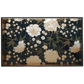 Lacquered Rectangular Flower Tray – Black