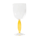 Zafferano Dorici Wine Glasses – Clear & Yellow