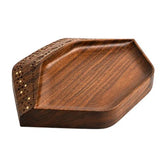 Zari Walnut Hand Carved with Brass Inlay Plate