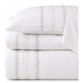 MARC Pure Egyptian Cotton Quilted Bedsheet Set – White