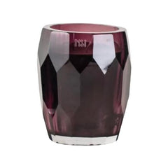 Prismatic Glass Wax Candle in Purple
