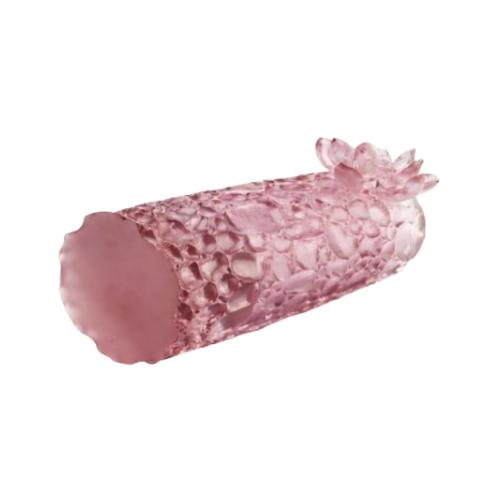 Blush Pink Embossed Acrylic Vase