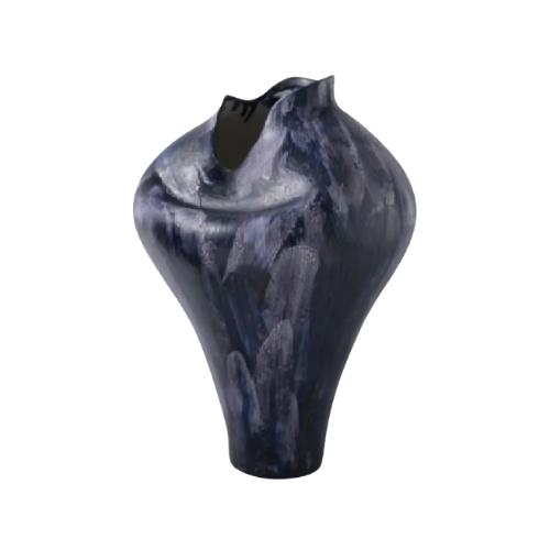 Midnight Blue Gloss Porcelain Vase