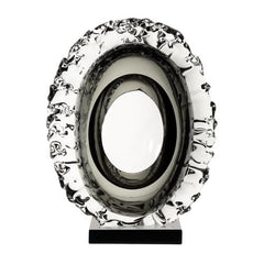 Concentric Cloud Decorative Art Glass Vase