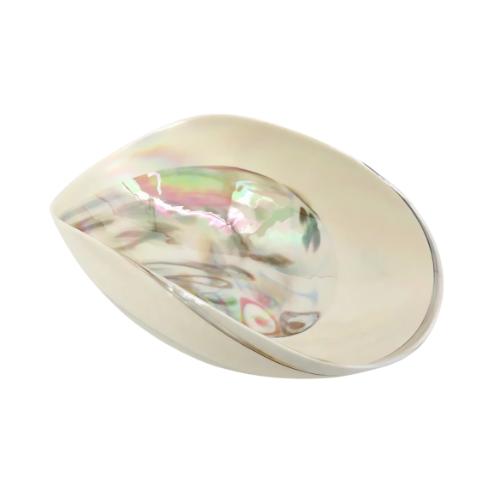 Yalos Murano Fossili Ivory Spiral Bowl