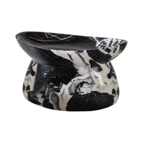 Marble Centerpiece Black & White
