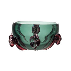 Lake Green Art Glass Centerpiece Bowl