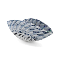 Yalos Murano Shell Piccola Intarsio Bowl - Ivory & Turquoise
