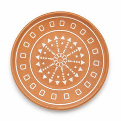 Najd Sgraffito Ceramic Wall Accent Decorative Plate