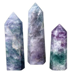 Natural Tone Marble Stone Crystal Point Set