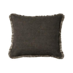 Solid Charcoal Dyed Leenox Cushion Cover