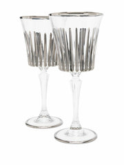 Les-Ottomans Crystal Wine Glasses – Platinum