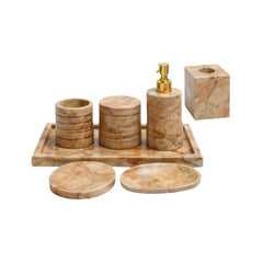 Beige Stone C1 Bathroom Accessories Set – 6 Pieces