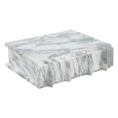White Marble Book-Shaped Storage Boxes – 2 Pieces