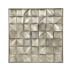 Square Antique White Metal Wall Panel