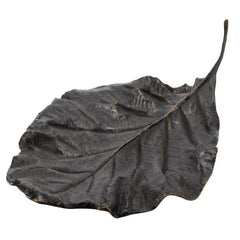 Leaf-Shaped Decorative Fruit Plate – Black