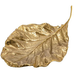 Leaf-Shaped Decorative Fruit Plate – Copper