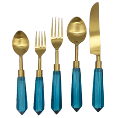 Turquoise Cutlery Set – 5 Piece