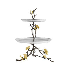 Michael Aram Butterfly Ginkgo 2 Tier Etagere