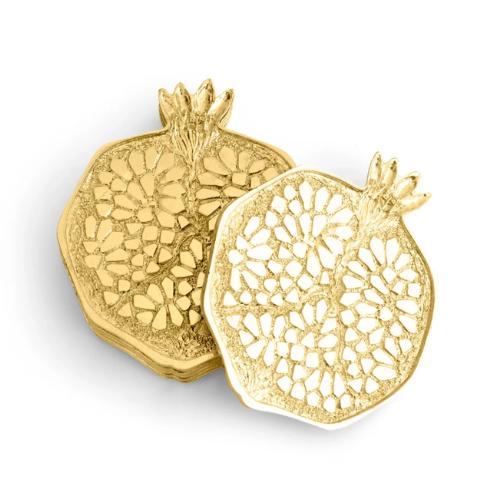 Michael Aram Pomegranate Coaster - 6 Pecies