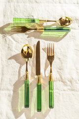 Emerald Green Cutlery Set – 5 Piece