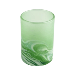 Green Swirl Straight Natsheh Glass Cups