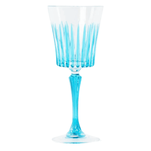 Les-Ottomans Crystal Wine Glasses – Blue