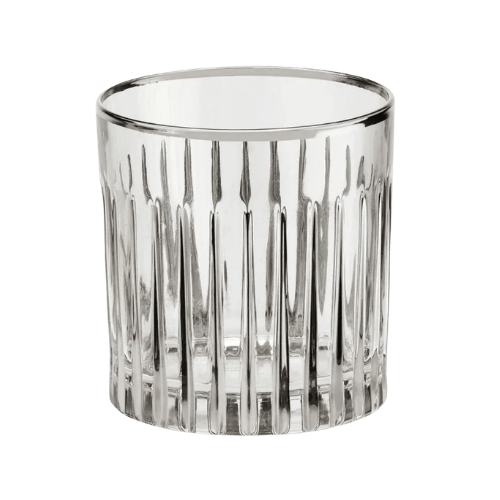 Les-Ottomans Glass Tumblers – Platinum