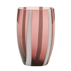 Zafferano Gessato Drinking Glass Set – Amethyst