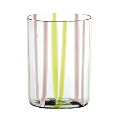 Zafferano Tirache Glass Tumblers Set –  Green & Amethyst