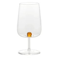 Zafferano Bilia Glass Goblets Set – Golden Yellow