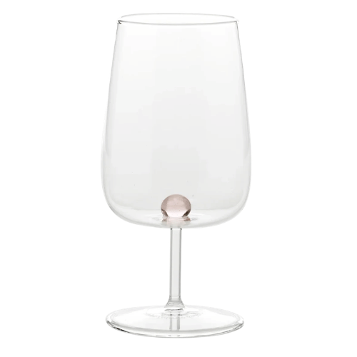 Zafferano Bilia Glass Goblets Set – Pink Ball