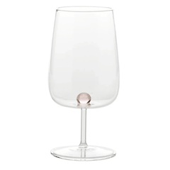 Zafferano Bilia Glass Goblets Set – Pink Ball