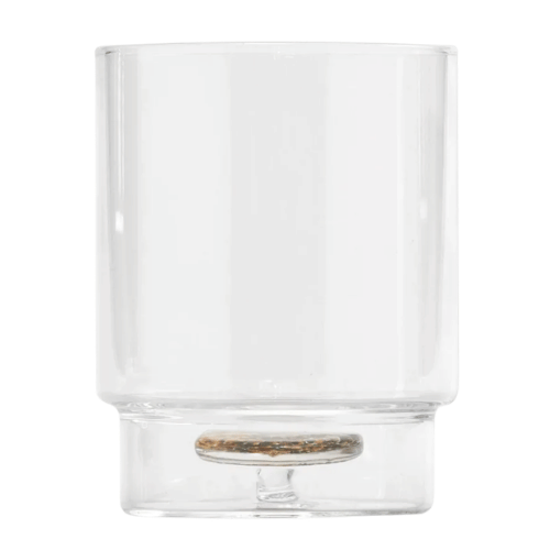 Zafferano Teca Terrazzo Glass Tumbler Set – Black/Amber